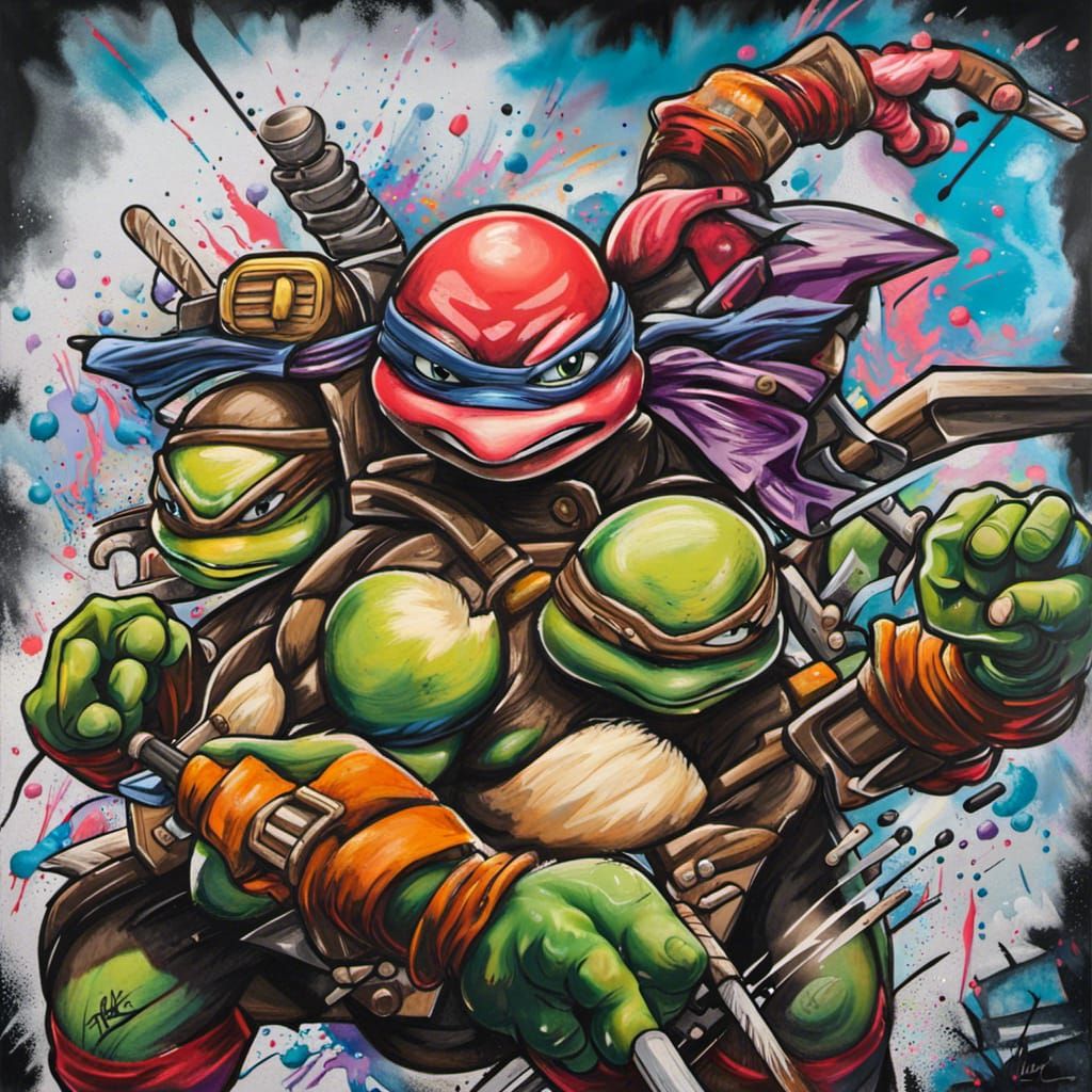 April O'Neil Graffiti Art in Boston