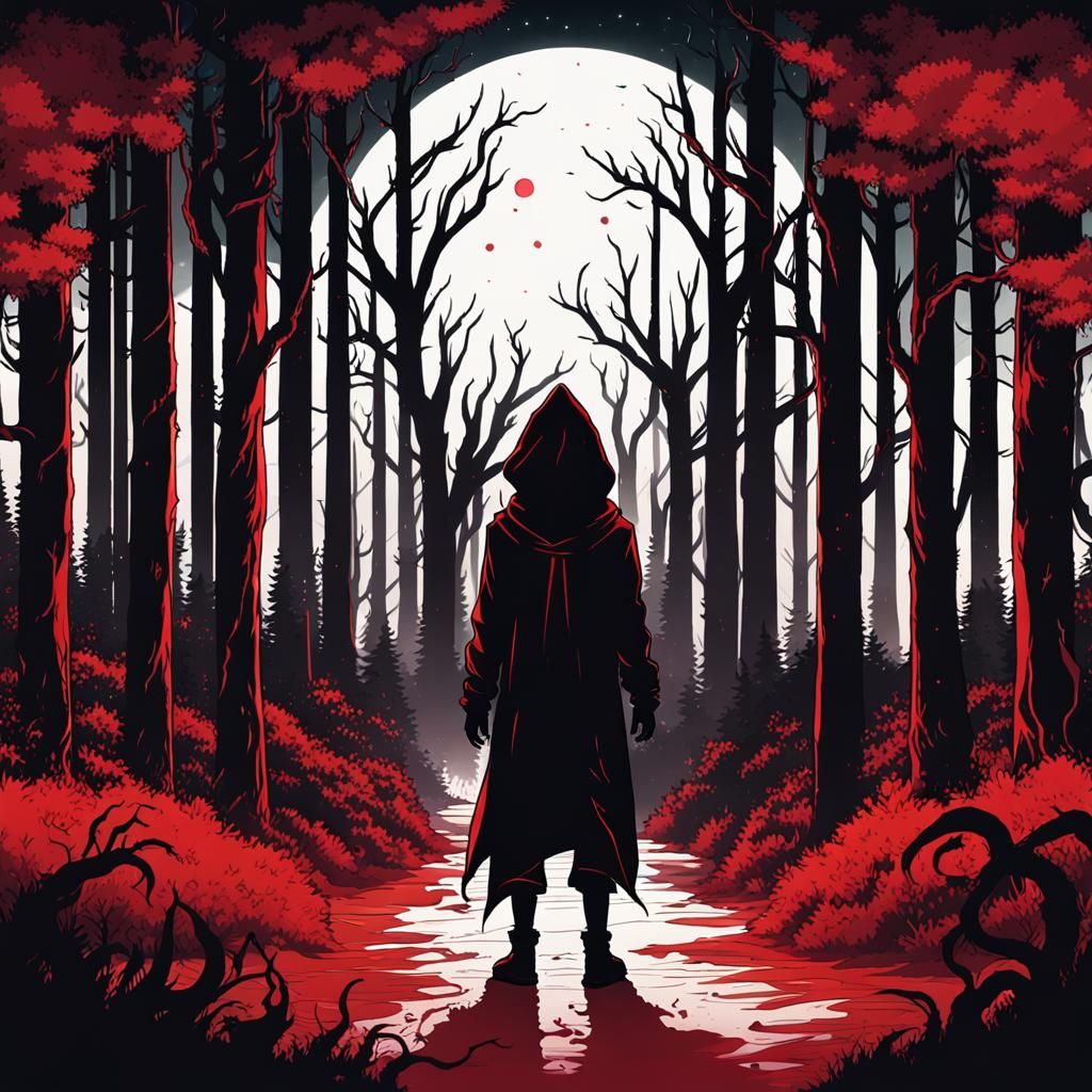 Eldritch Monster in Hoodie: Anime Style