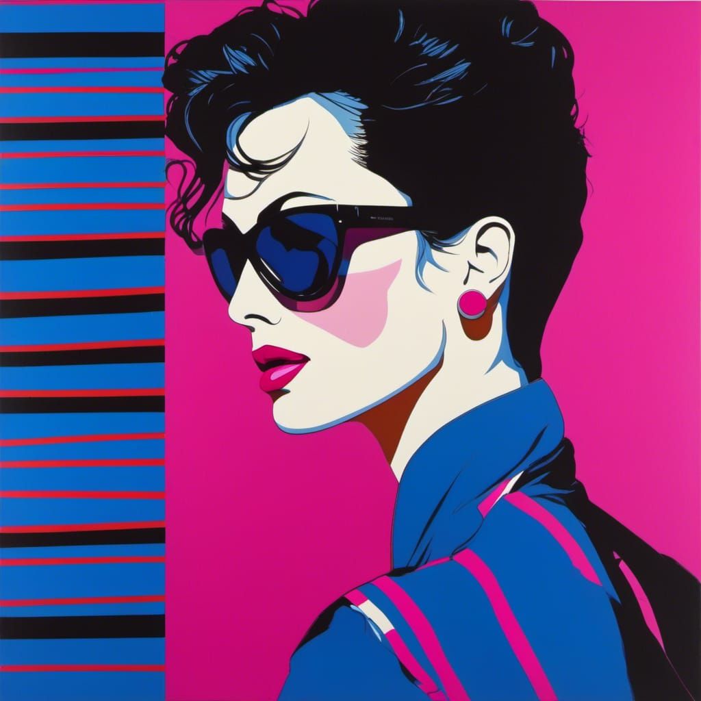 Pop Art Portrait: Woman with Sunglasses