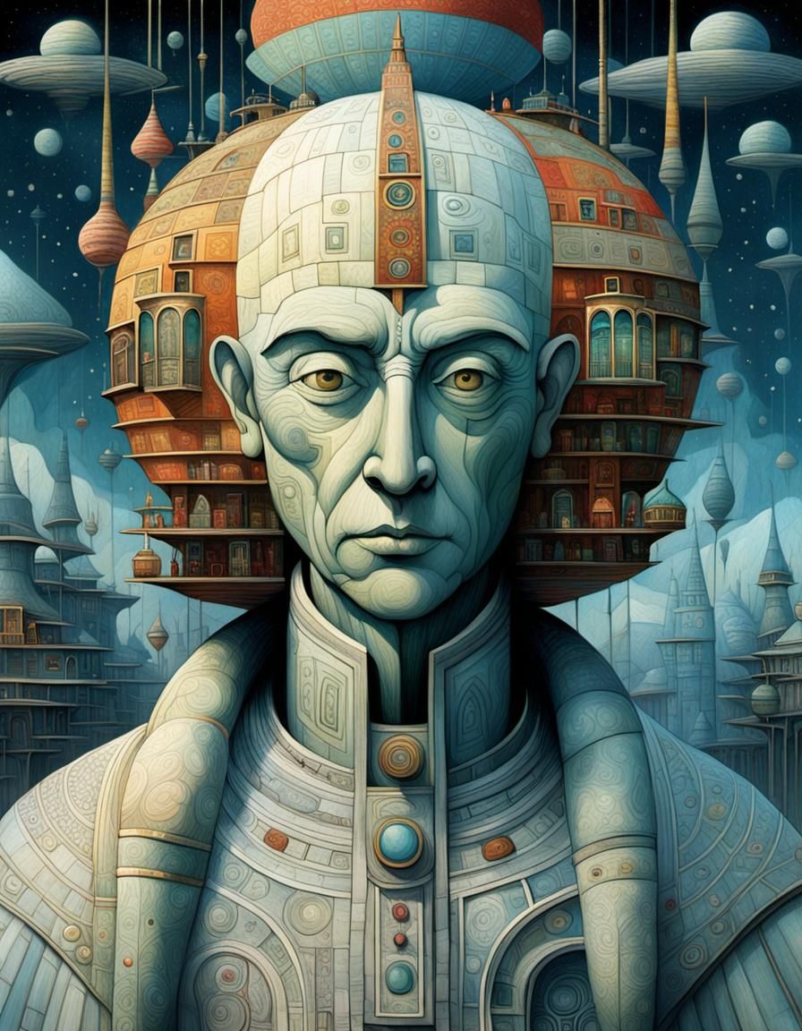 Whimsical Digital Painting in Maximalist Style