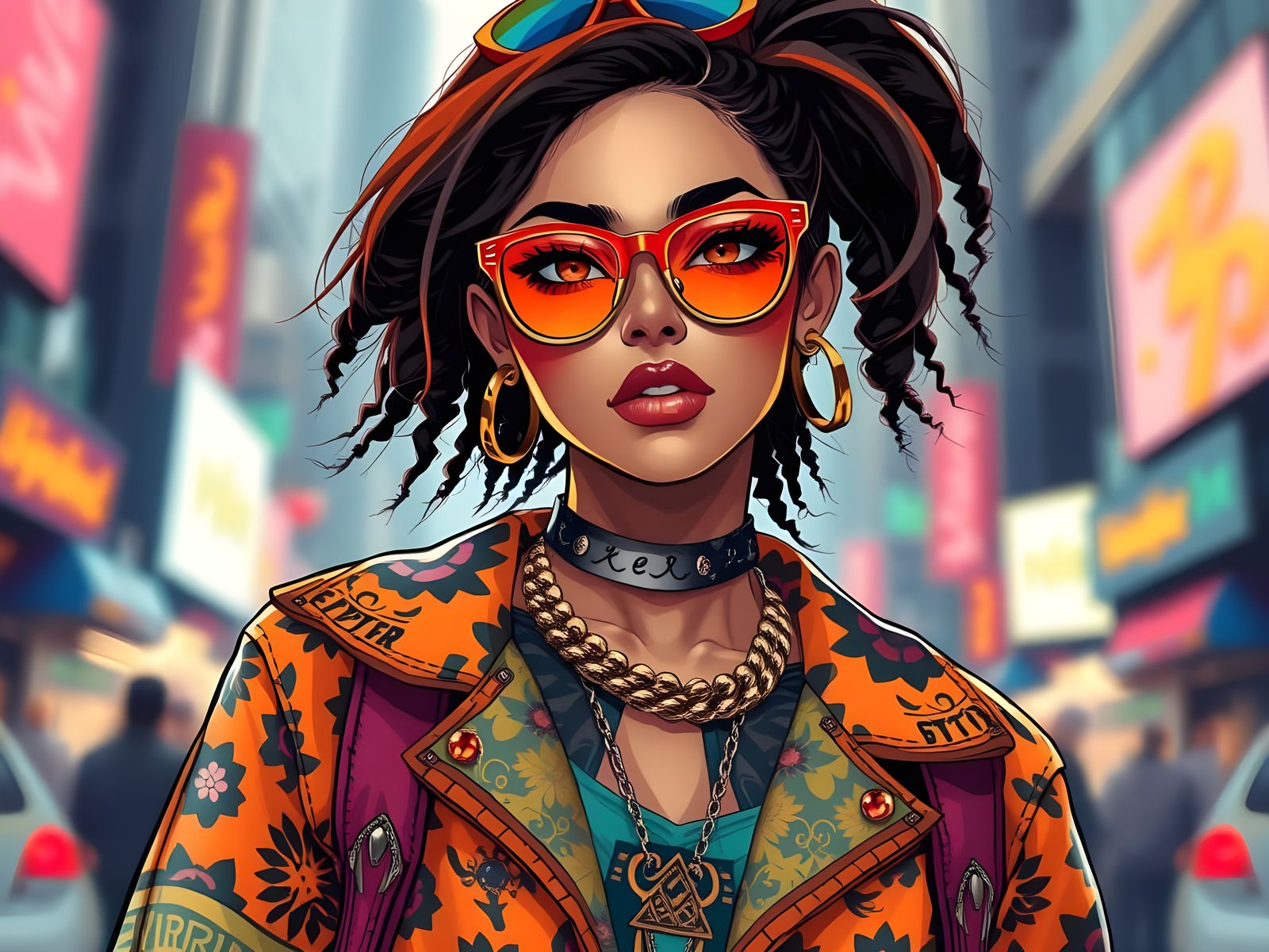 Confident City Chic in Vibrant Color