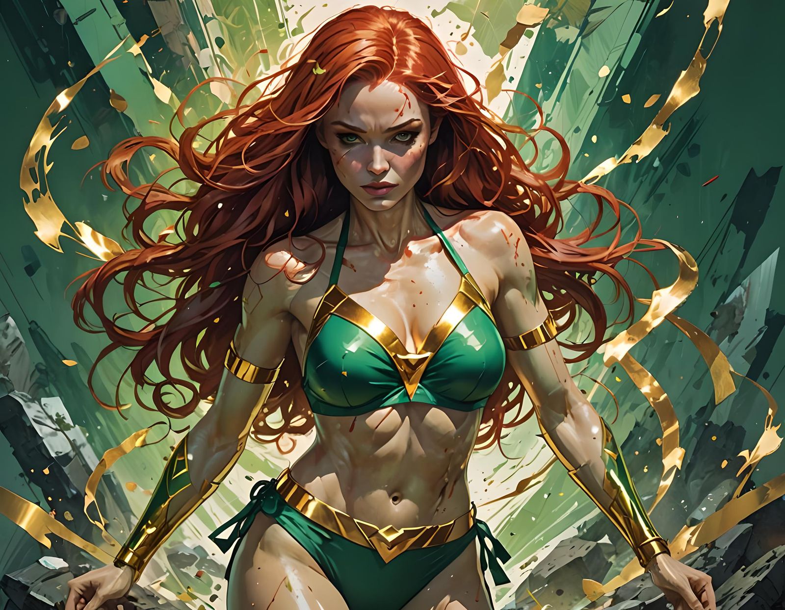 Jean Grey Anime Art in Ultra Detail