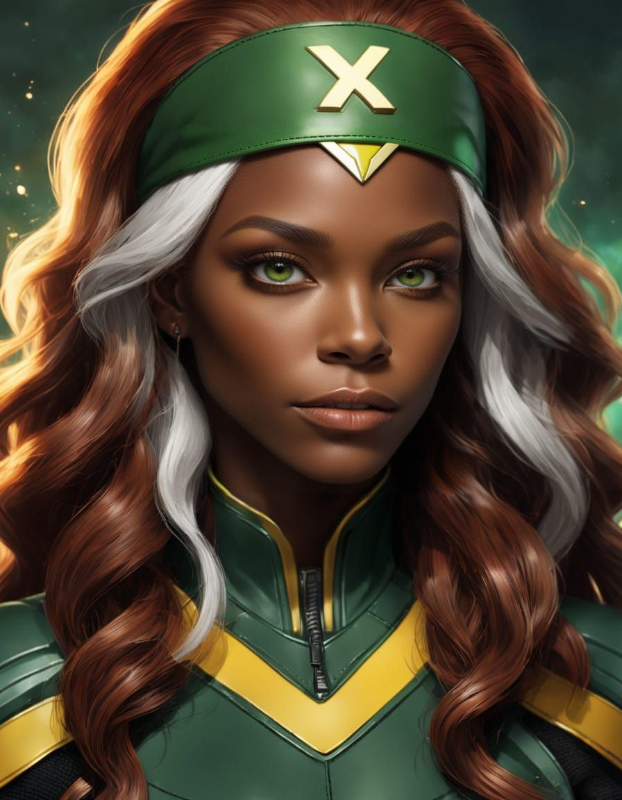African American X-Men Heroine in Epic Cinematic Portrait