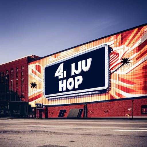 Billboard design that says "4 Da Luv of Hip Hop" on it |Greg...