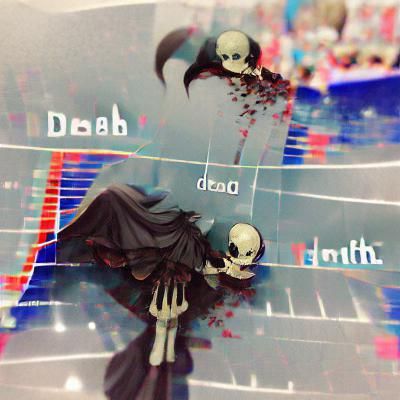 Stylized Skull in a Gothic Art Style