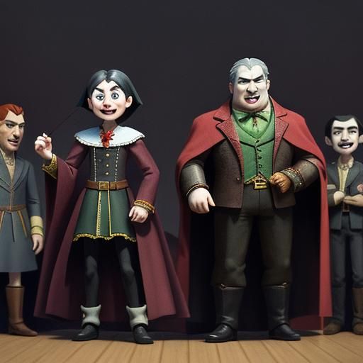 Vampire Tournament: Animated Heroes in Classic Style