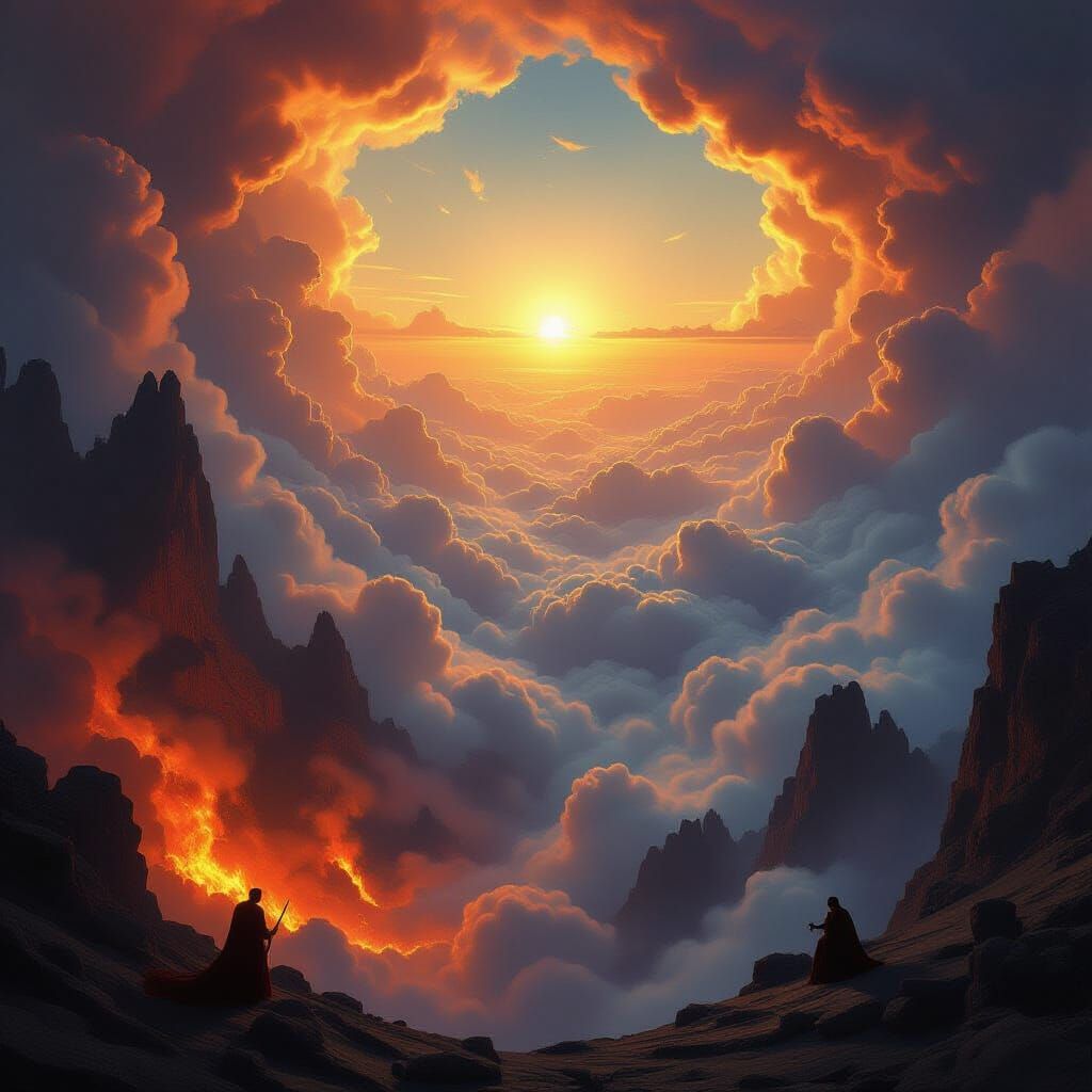 Epic Fantasy Landscape: Hell to Heaven