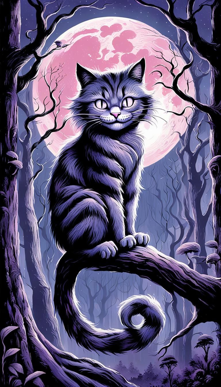 Ethereal Whimsy in a Dreamlike Moonlit Forest