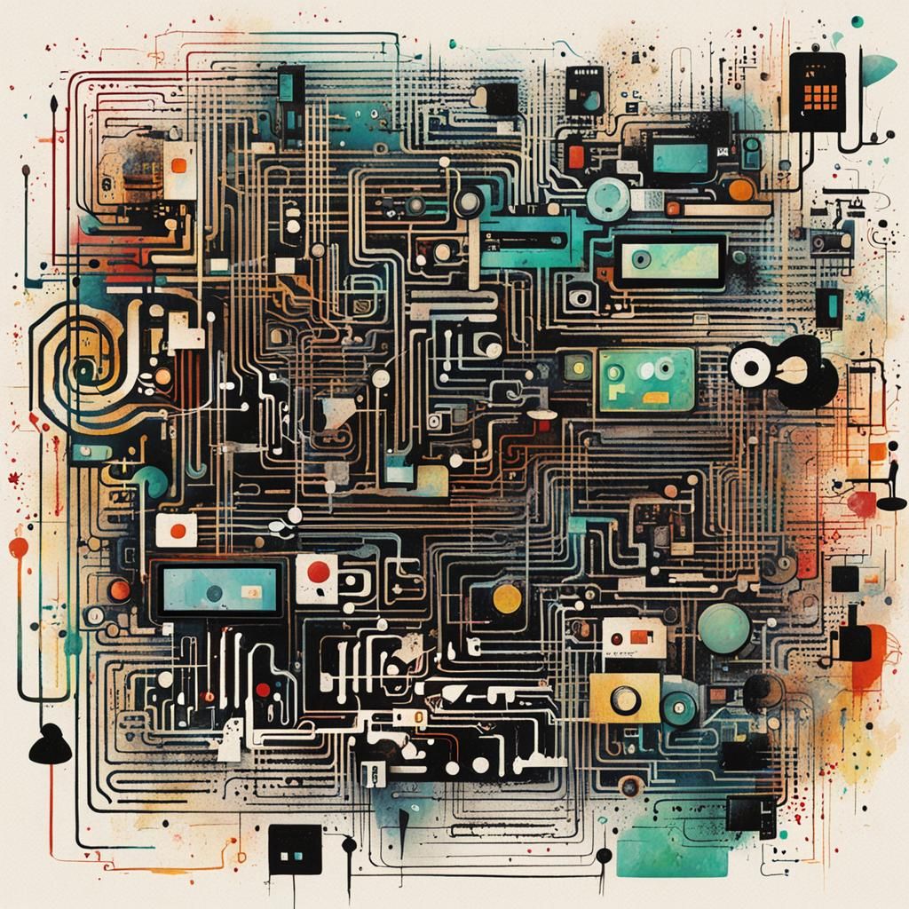 Whimsical Asemic Typography with Symbolic Electronics