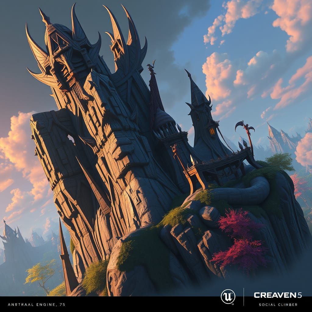 Craven Social Climber: Detailed Matte Painting