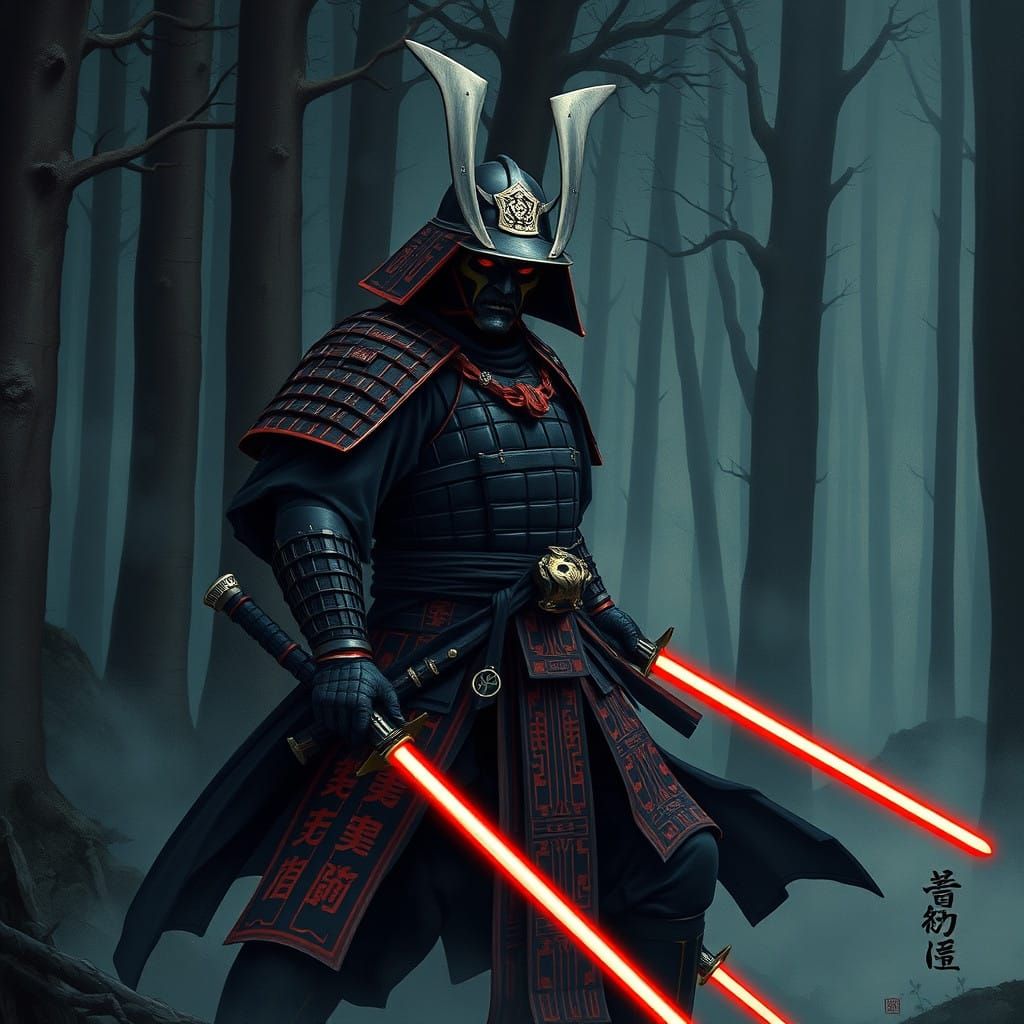 Mysterious Sith Samurai Emerges from Dark Forest