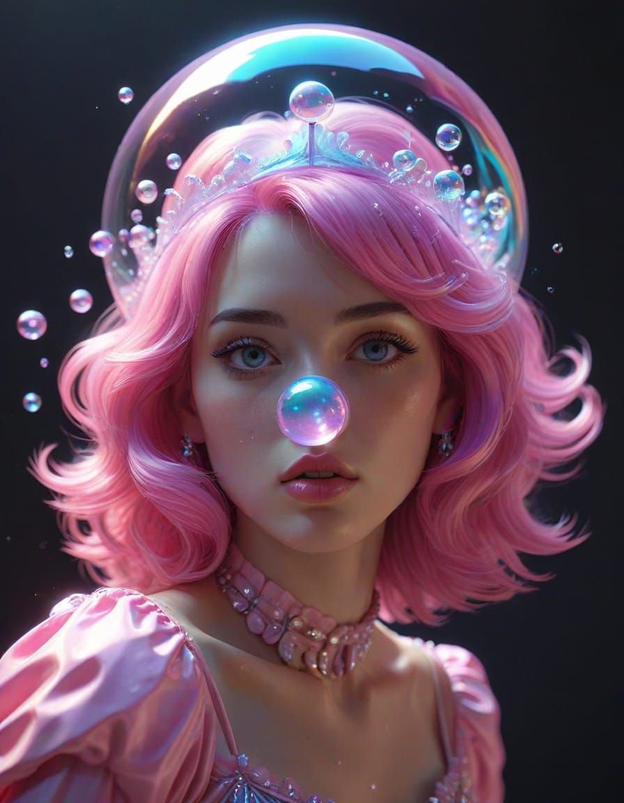 Bubble Gum Princess with Dubble Bubble Crown
