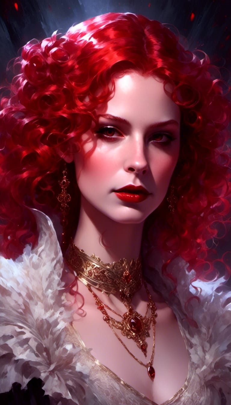 Victorian Vampire Portrait with Dramatic Lighting