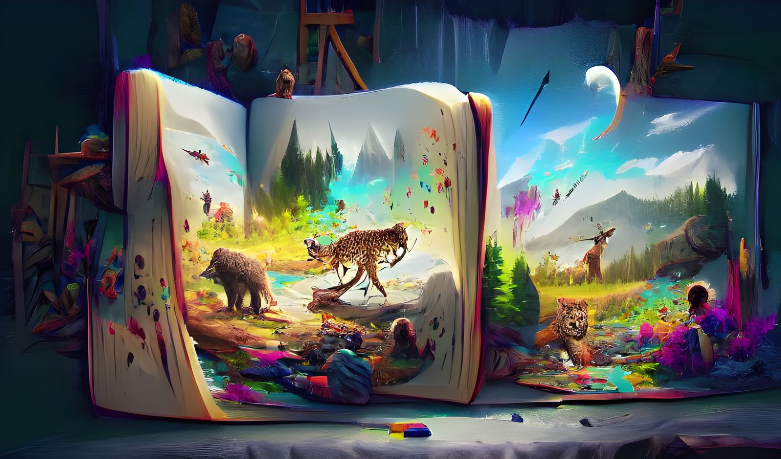Call of The Wild: Detailed Storybook Illustration