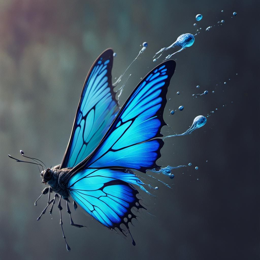 Mythical Butterfly in Fragmented Space: Graffiti Art