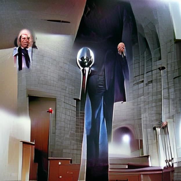Eerie Tall Man with Evil Intent