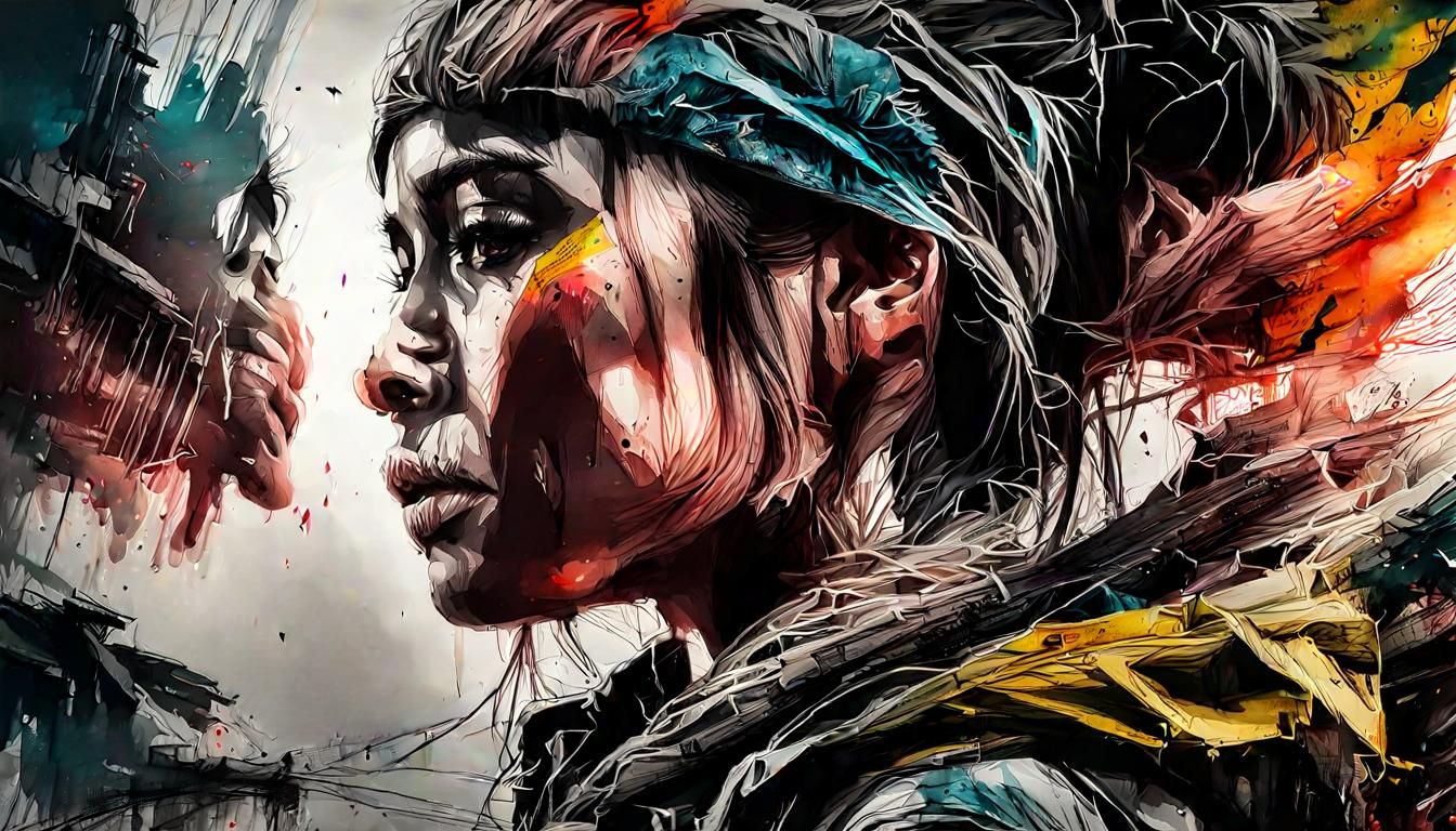 Hyperrealistic Landscape in Watercolor Style