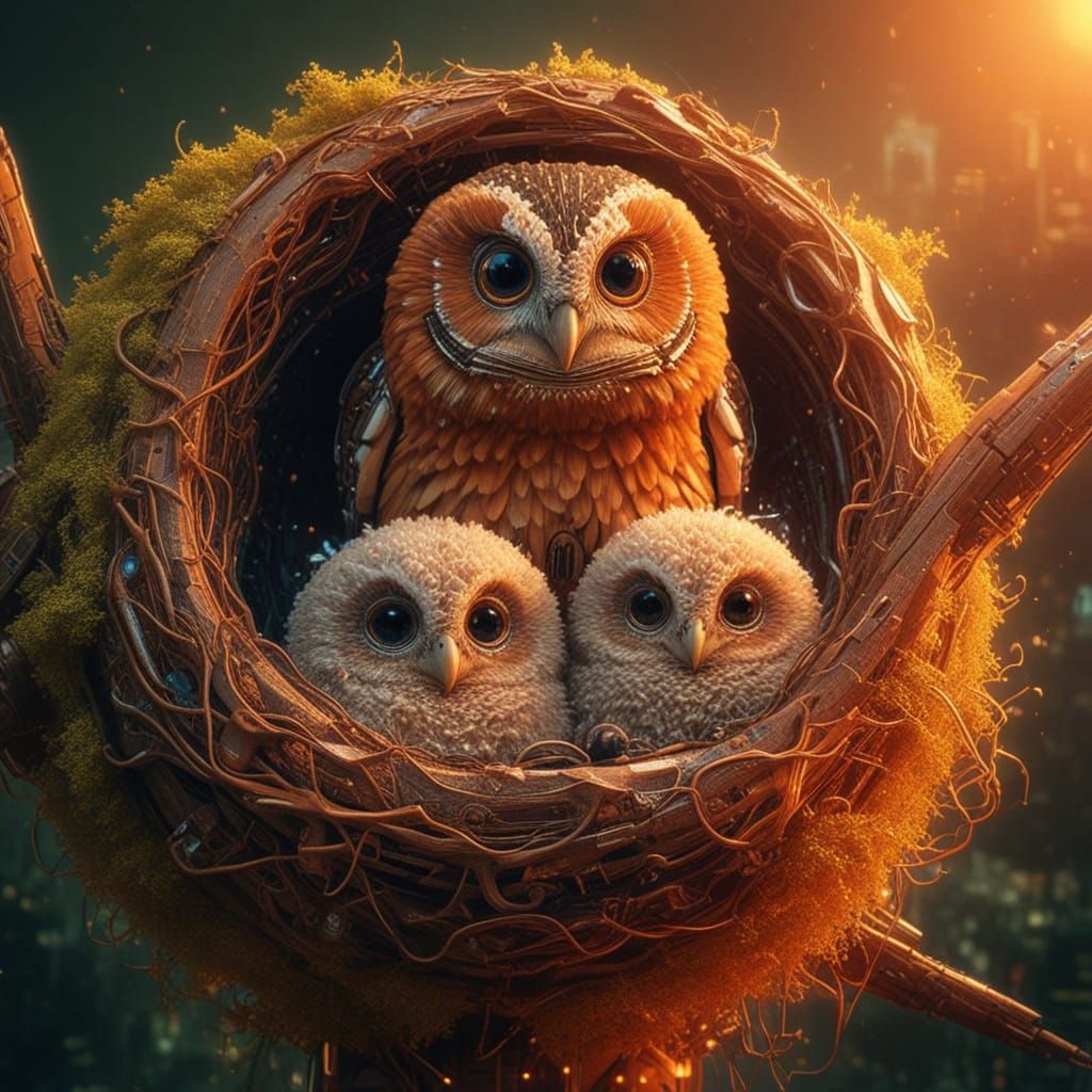 A Pair of Little Hoots