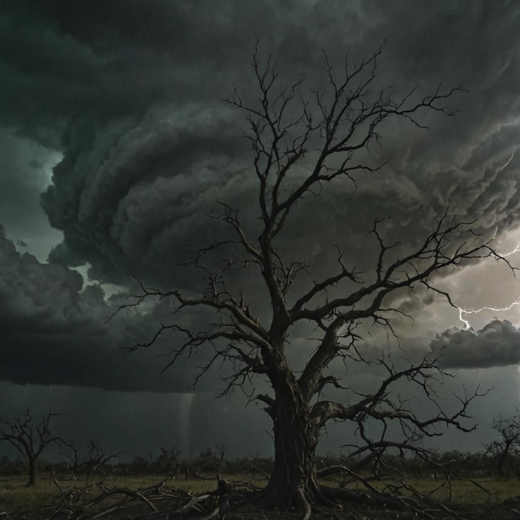 Apocalyptic Wasteland: Black Moon and Hellish Tornado