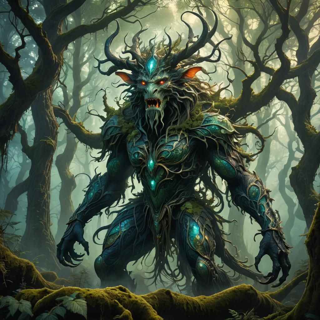 Mythical Monster Emerges from Bohemian Forest