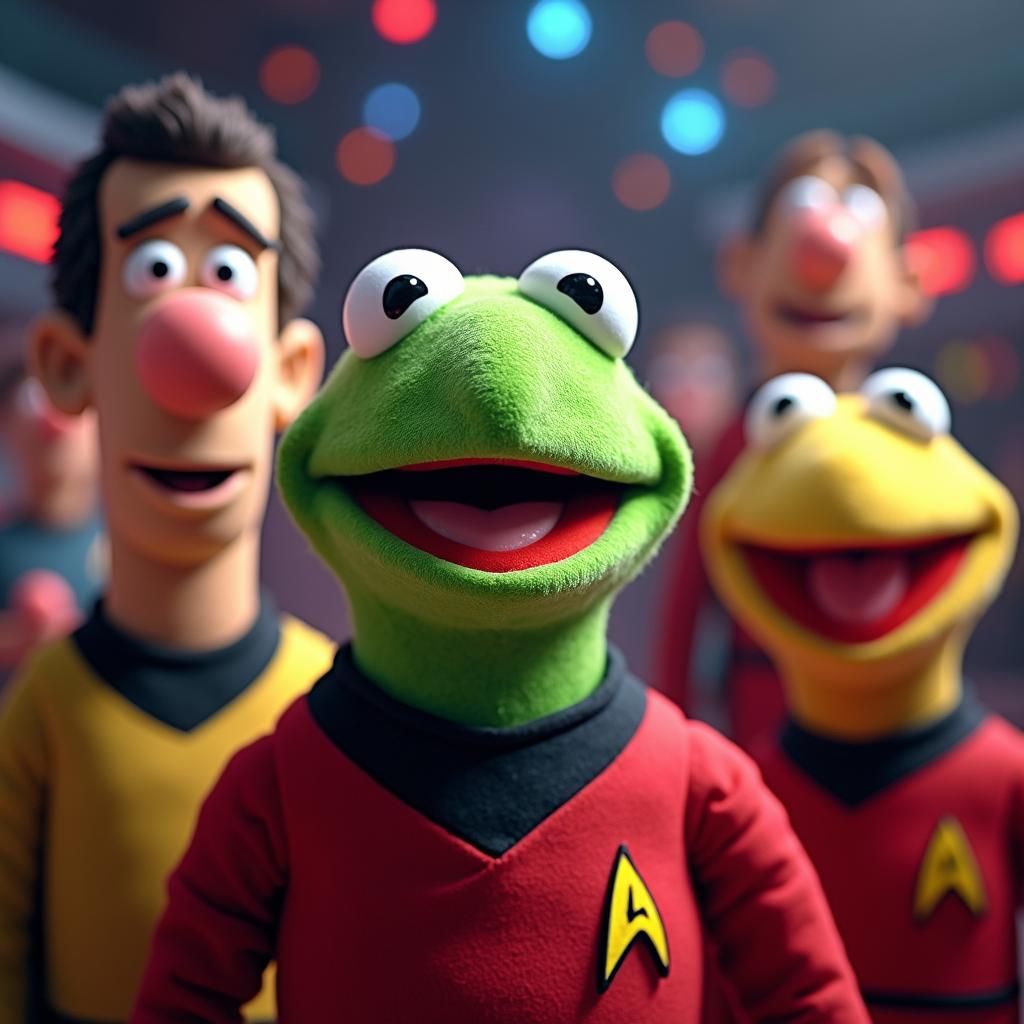 Star Trek Reimagined in Muppet Style