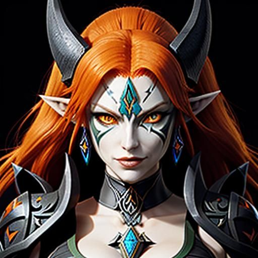 Midna from Hyrule Warriors: Hyperdetailed Portrait