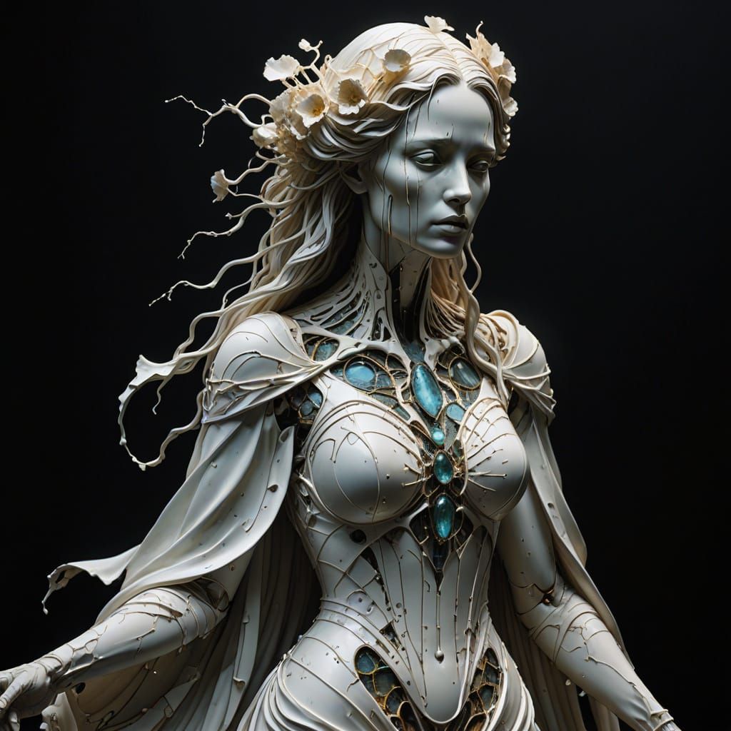 There are "NO" flowers in "my" creation - not a single one... Interesting what A.I. composes...