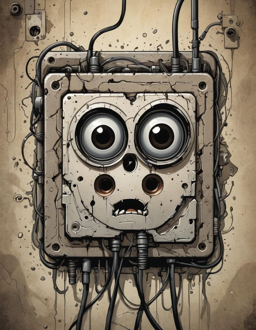 Sad Socket with Googly Eyes, Comic Art