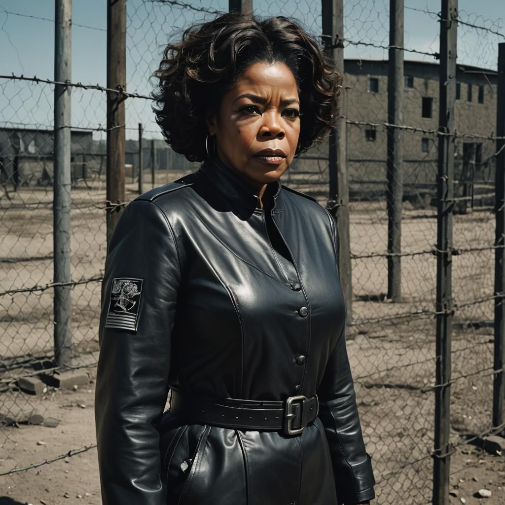 Futuristic Military Portrait of a Strict Officer