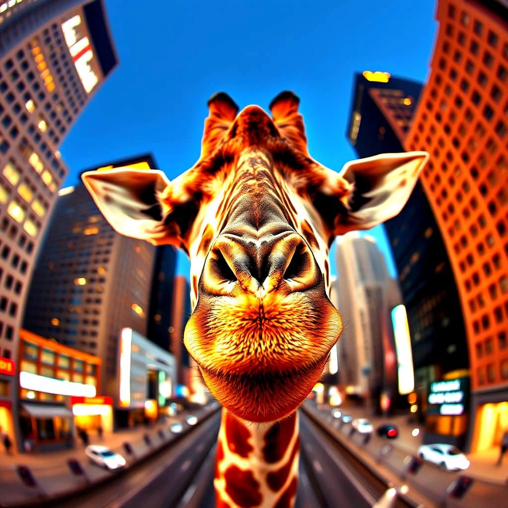 Giraffe in the City