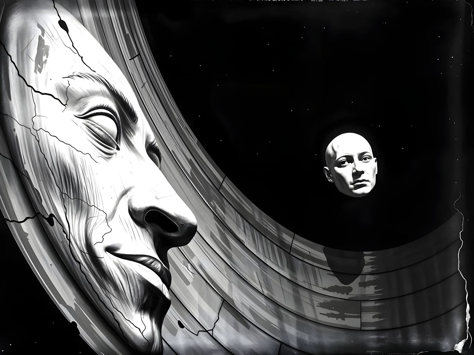 Abstract 3D Render: Souls Against Impetus