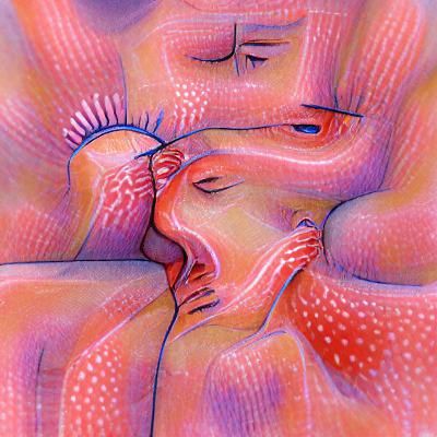 Abstract Image Depicting Intimacy and Connection