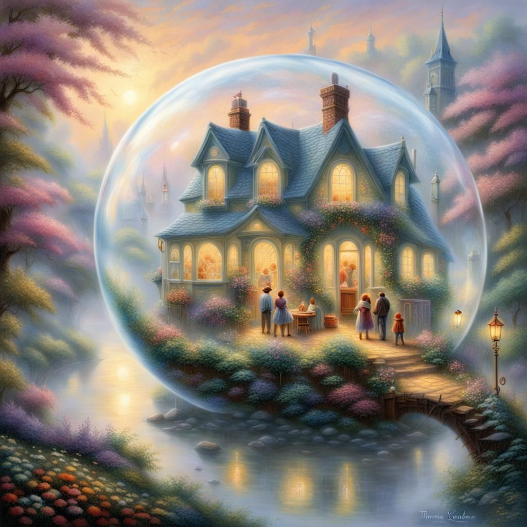 Ethereal Fantasy: People Living in a Bubble