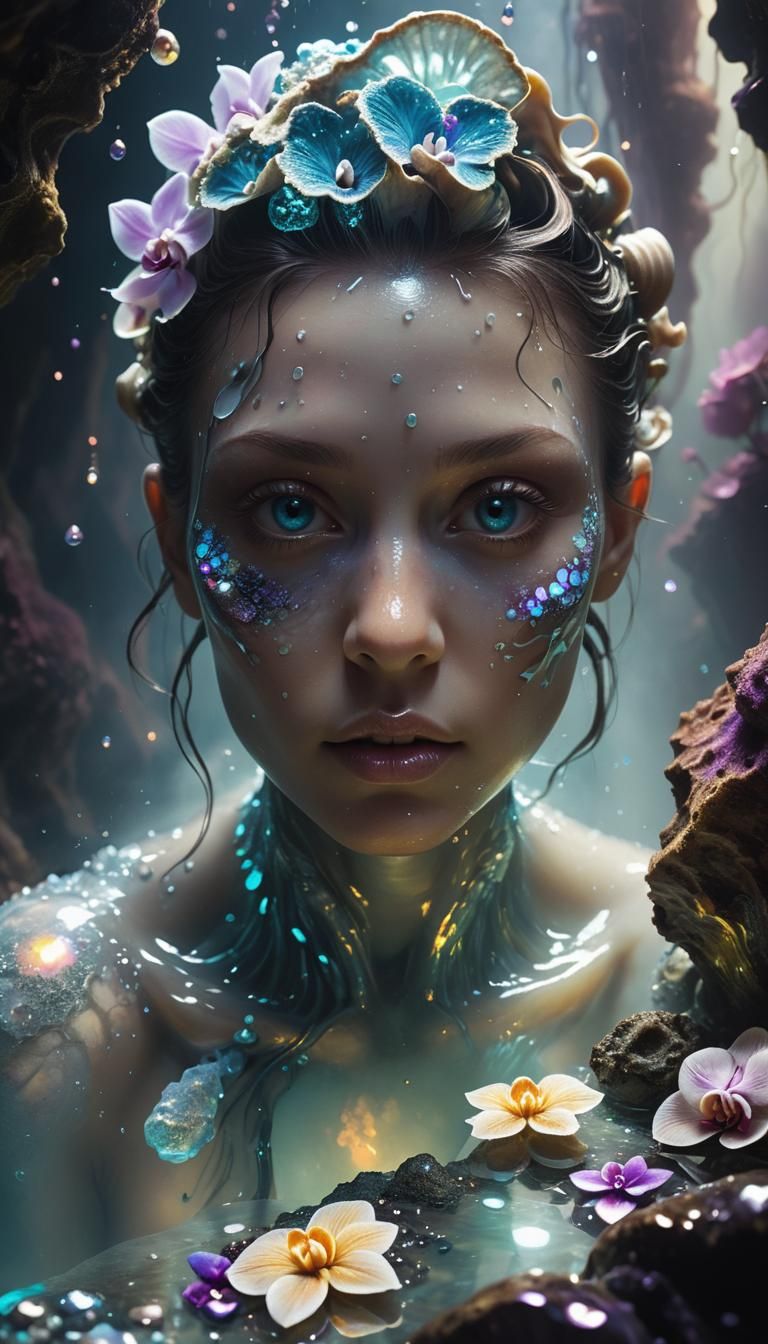 Ethereal Water Elemental in Crystal Cavern