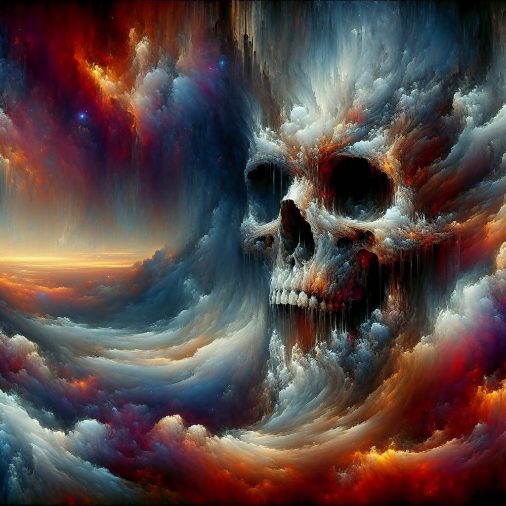 Fantastical Death Concept Art in Matte Painting Style