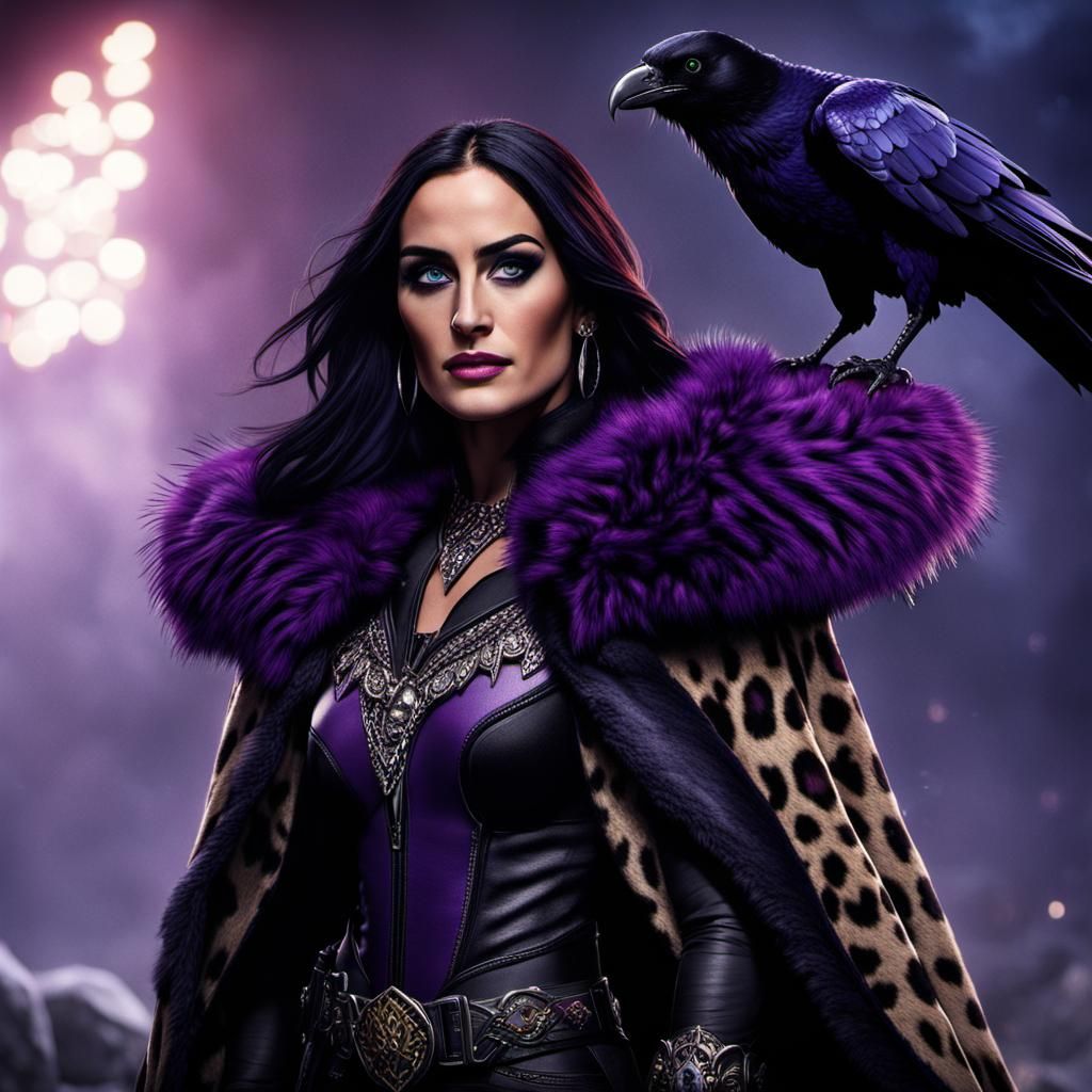 Nikki Bella as Raven in Digital Matte Painting