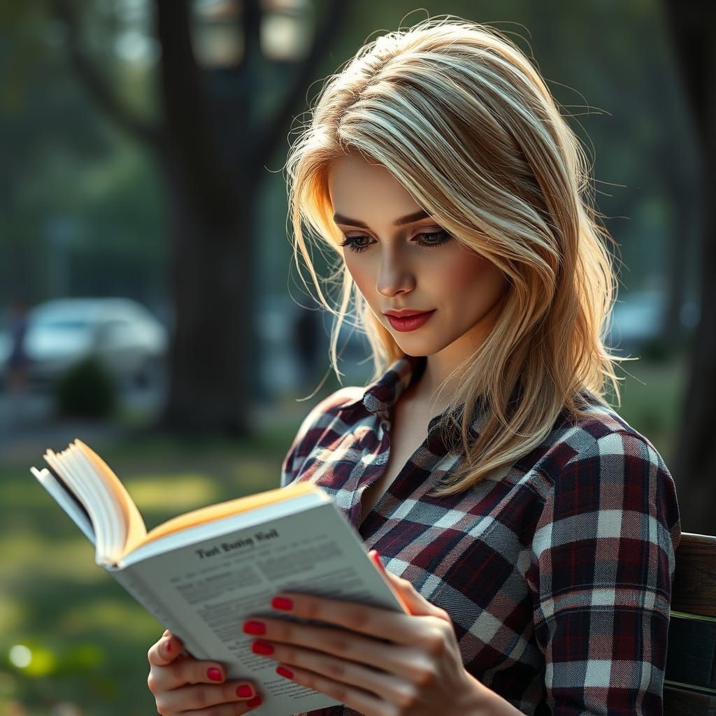 Cozy Park Portrait in Vibrant Colors