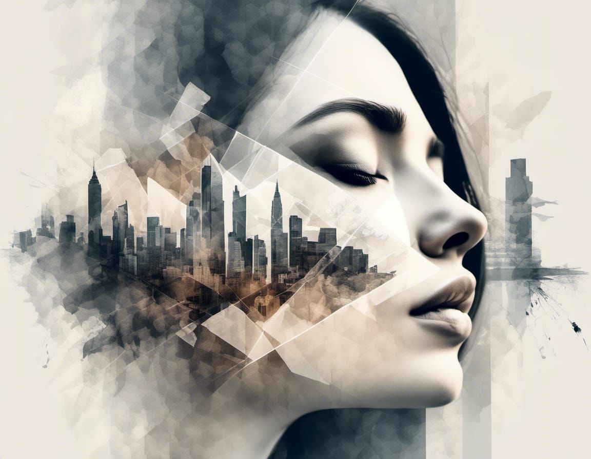 Double Exposure - woman