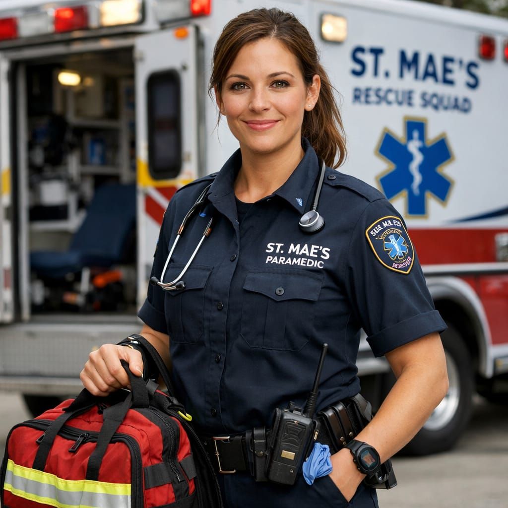 Female Paramedic for St. Mae's Rescue Squad