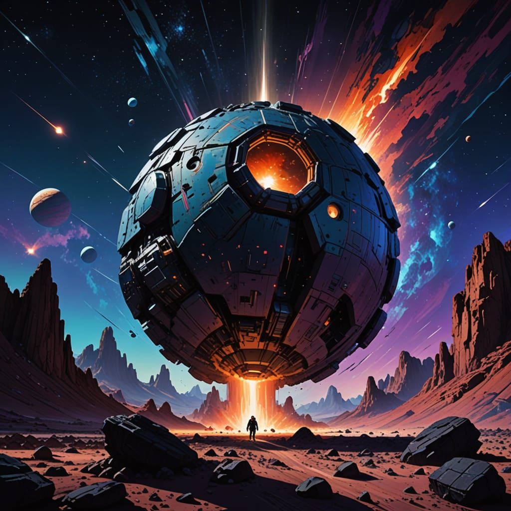 Epic Asteroid Collision in a Cosmic Universe