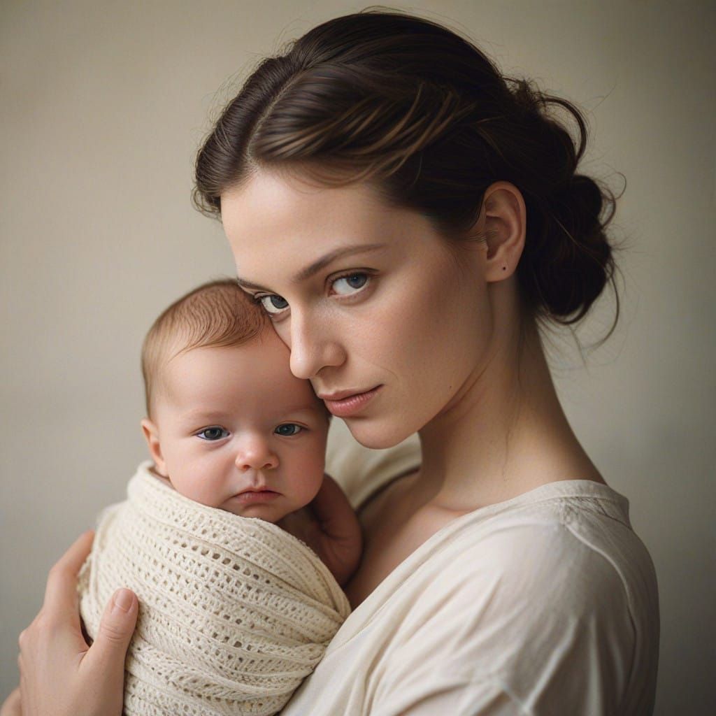 Mother's Love in Gentle Warmth