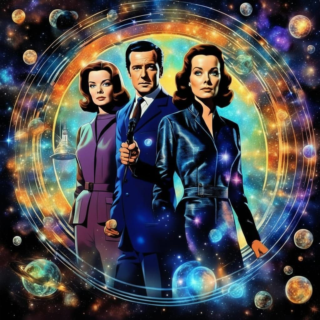 Emma Peel & John Steed: Holographic Cosmic Art