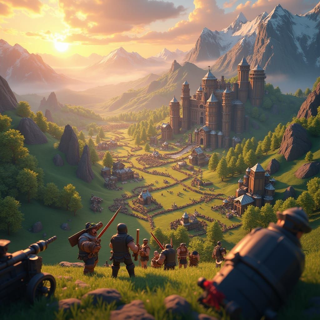 Clash of Clans Fantasy World in 8K Resolution