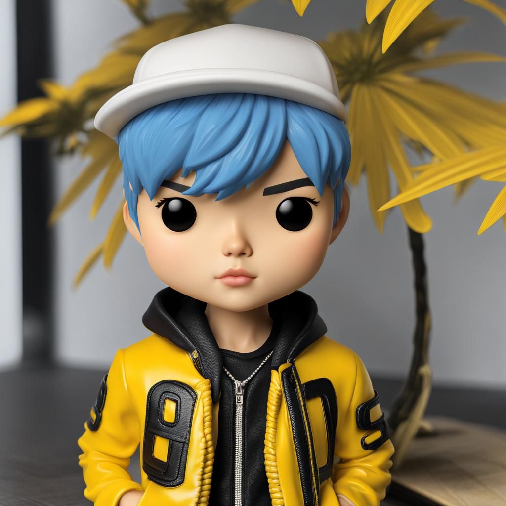 Realistic BTS Jimin Funko Pop Figurine in 3D
