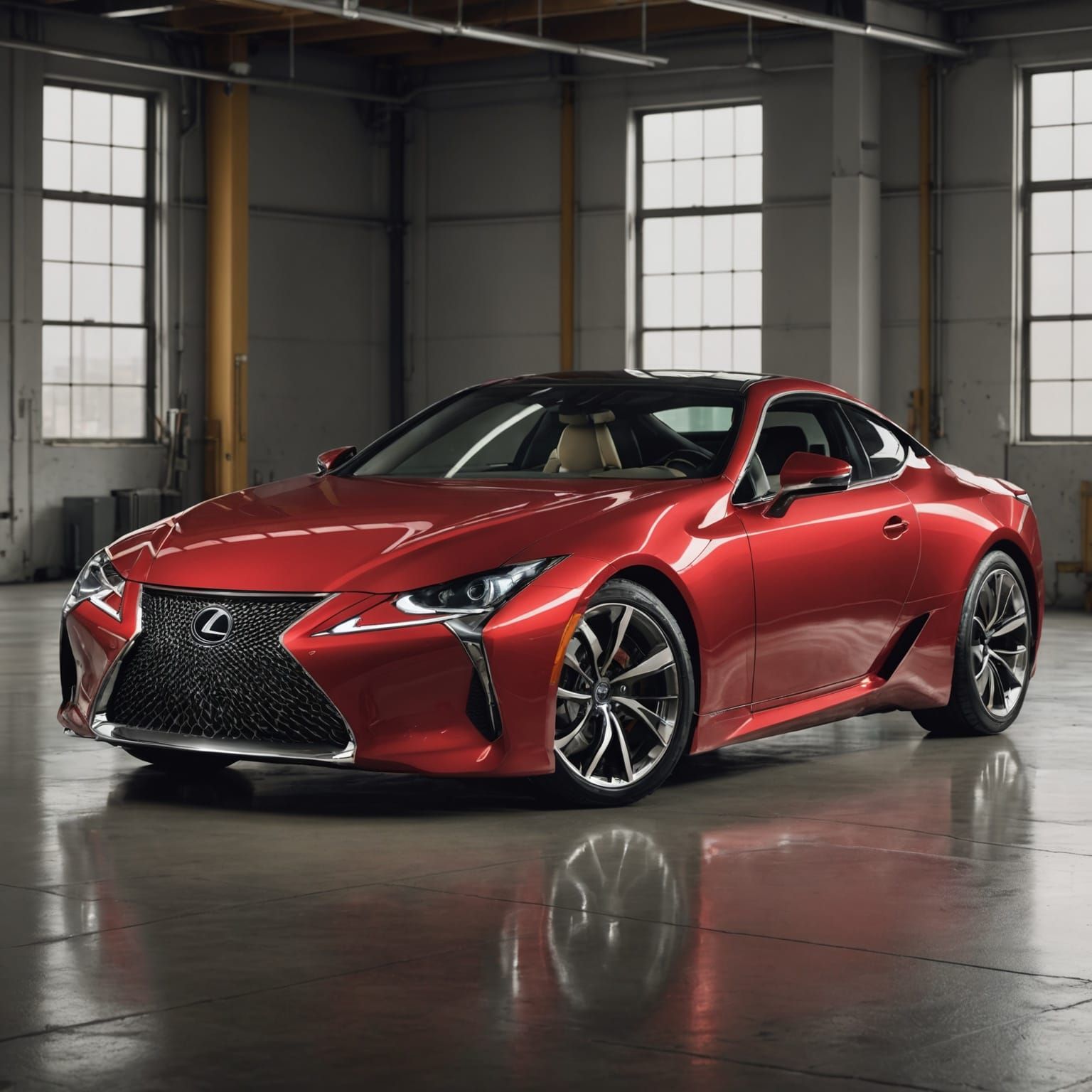 Lexus LC Coupe Portrait: Professional Studio Photography