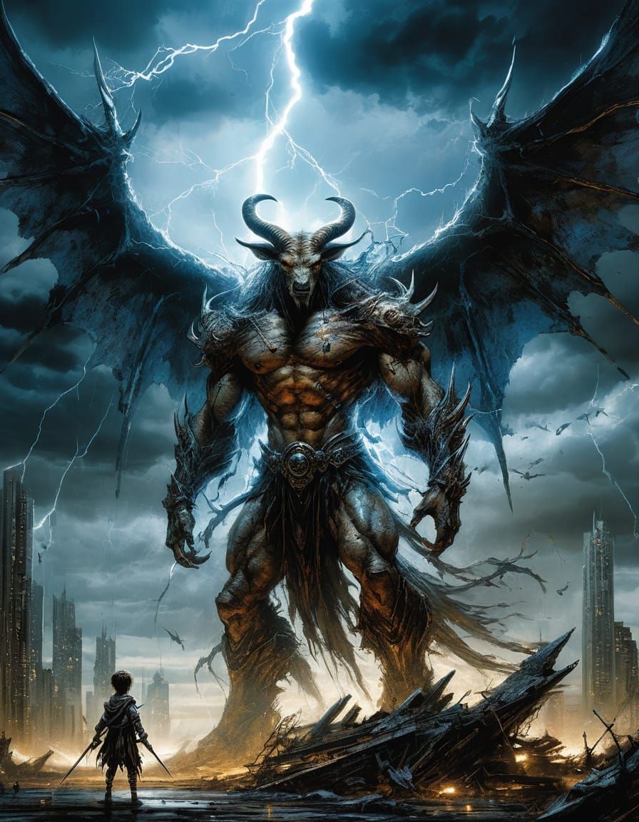 Sky Beast Shelters Orphans from Storm