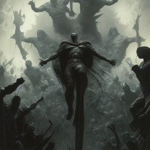 Marvel vs DC: Horror Art in Doré Rutkowski Style