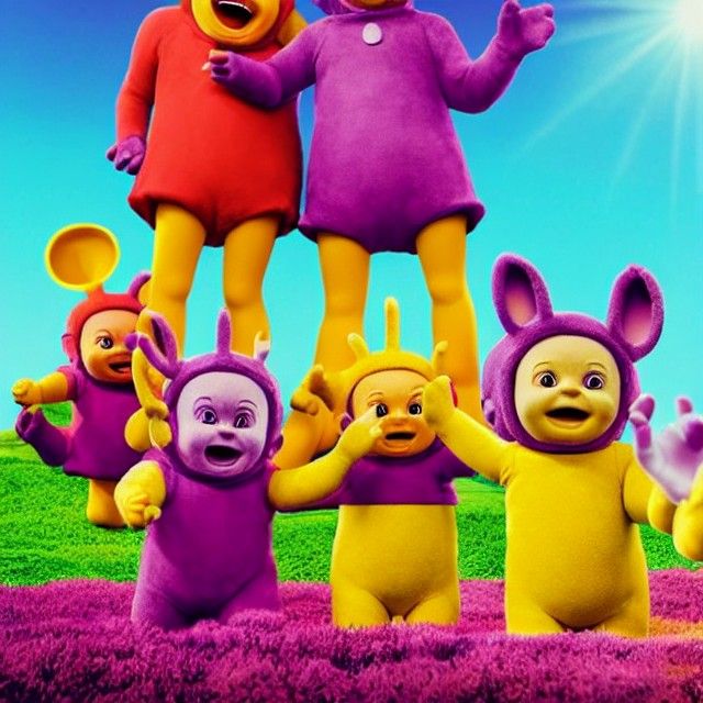 Disturbing Hyperrealistic Image: Teletubbies Cannibalism in ...