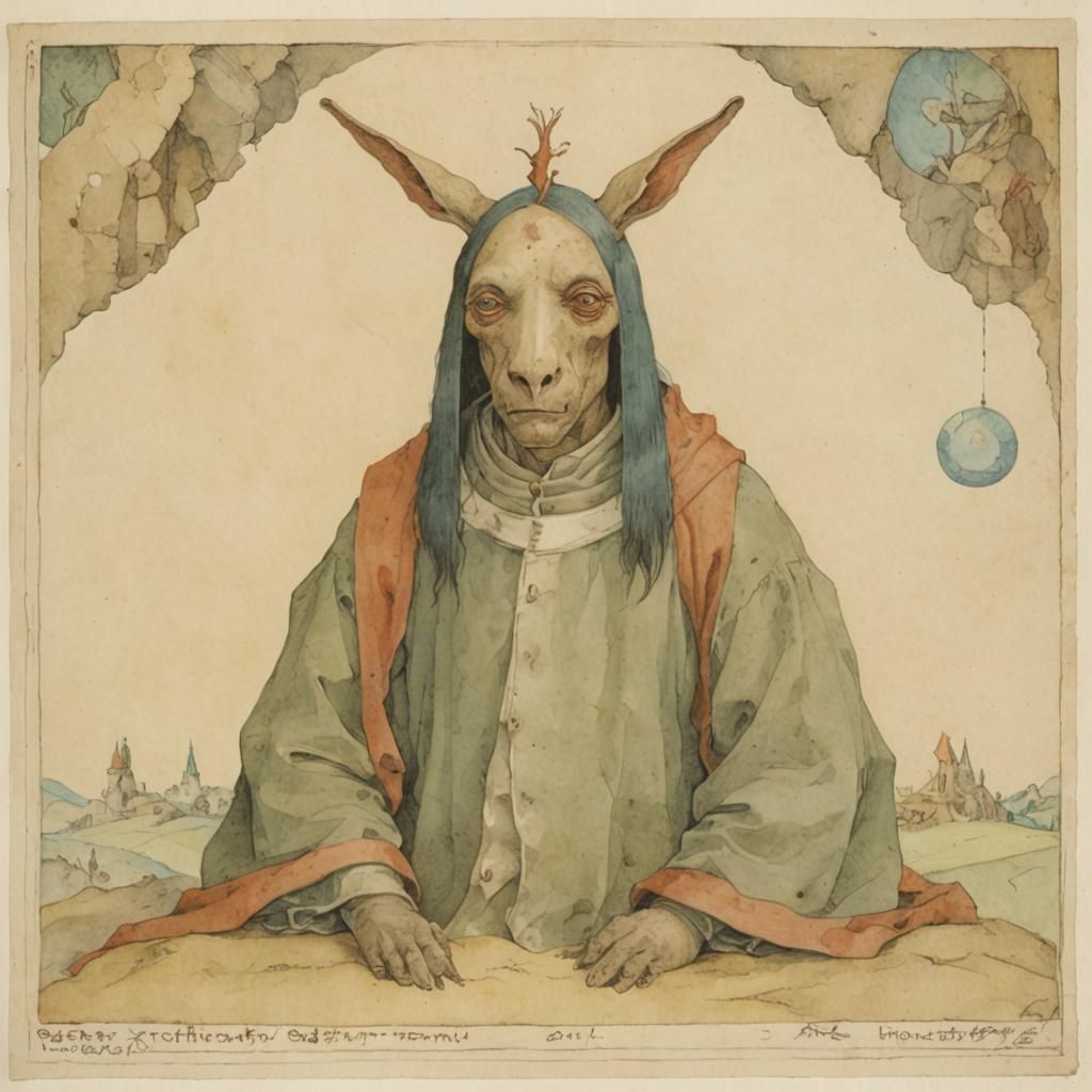 Donkey-Headed Man in Blanchitsu Style