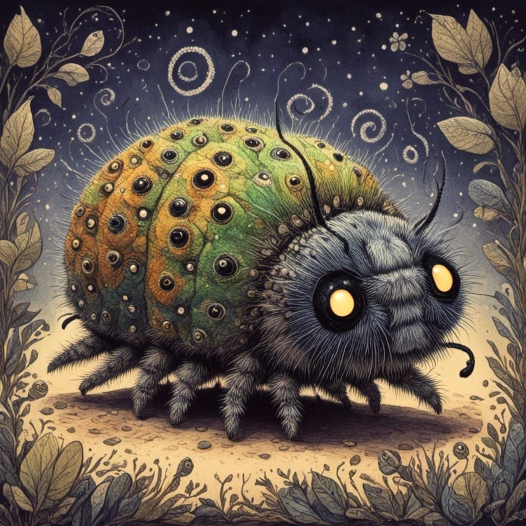 Cactus People in Detailed Line Art Style